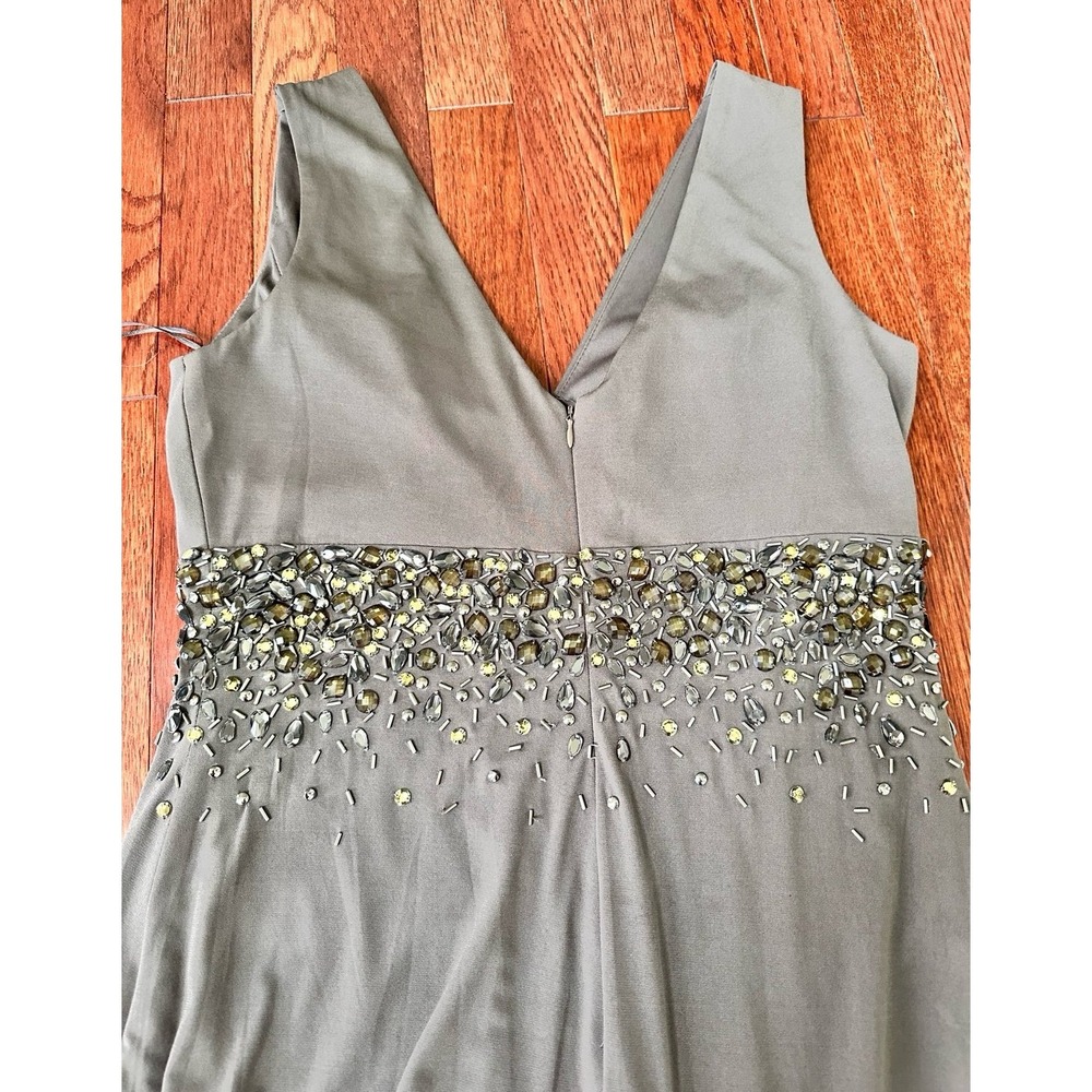 JS Boutique Beaded Embellished Feminine Ethereal Goddess Gown Dress Size 10 - Picture 8 of 12